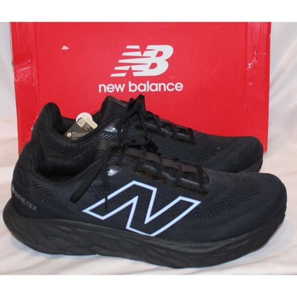 New Balance Fresh Foam X 880 V14 2E Wide GORE TEX NB Men Running BLACK SZ 14 - Picture 2 of 10